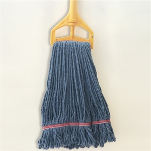 Geschlungene Schnur nasse Hochleistungs-Baumwoll mopp hersteller kommerzielle industrielle Eisenstangen backen klemme Boden reinigungs mops - Product Image 3