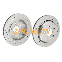 330mm geschlitzte gebohrte hintere Bremsscheiben für Jeep Grand Cherokee 2011-2021 Dodge Durango 2011-2023