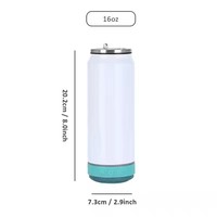 Thermos intelligent en acier inoxydable de 20 oz avec haut-parleur Bluetooth intelligent, personnalisation rapide, nouveau accessoire