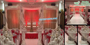 Exclusivo Elefante Boda Cristal Mandap EE. UU. Diseñador Elefante Cristal Boda Mandap Boda India Cristal Mandap Set Fábrica - Product Image 6