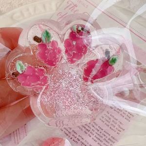 Pink Cherry Cat Paw Squishy Fidget <b>Toy</b> With Glitter Slow Rebound Decompression <b>Toy</b> For Kids Age 8 13 Years Unisex - Product Image 1