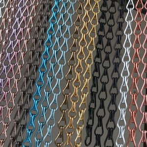 Fournitures chinoises en aluminium pour chaîne à double crochet, en <span class=keywords><strong>tissu</strong></span> métallique, décoration, nouveau - Product Image 5