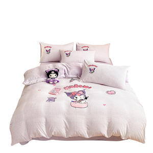 Ensemble <span class=keywords><strong>de</strong></span> literie en polaire brodée <span class=keywords><strong>de</strong></span> dessins animés mignons pour chambre <span class=keywords><strong>de</strong></span> <span class=keywords><strong>princesse</strong></span>, doux et chaud, décoration <span class=keywords><strong>de</strong></span> chambre d'enfant, 3 pièces, 4 pièces - Product Image 3