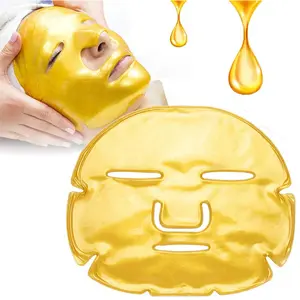 Anti kırışıklık karşıtı yaşlanma karşıtı en İyi kalite toptan kollajen kristal kore 24K altın yüz maskesi