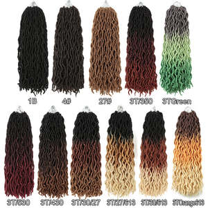 Bereit zu versenden Gypsy Locs Göttin Faux Loc Dreadlocks Perücke Locs Geflochtene Perücken für schwarze Frauen Cornrows Knotless Braids - Product Image 2