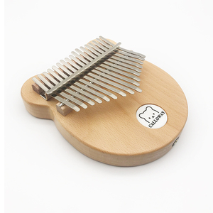 Điện Kalimba Phiên MINI Gấu 17 Phím EQ Kalimba Phiên Ngón Đàn Piano Gỗ Sồi Trống Bộ - Product Image 2