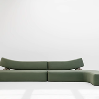 Ensemble de canapés de luxe pour hall d'hôtel 5 étoiles, mobilier en cuir de qualité commerciale moderne, design personnalisé pour salon, chambre et bureau à domicile