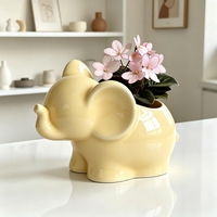 Moule en silicone 3D en forme d'éléphant pour pot de rangement, pot de fleurs, ou pour la création de objets en résine, plâtre ou ciment