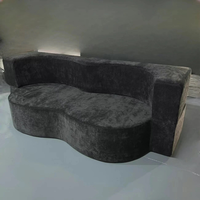 Sofá Cama Seccional Integrado de Diseño Moderno JJY-061, Sofá de Dos Plazas Esquinero de Tela Comprimida con Esponja para Sala de Estar
