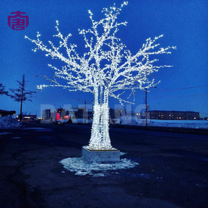 Arbre en cristal LED lumineux décoratif pour aménagement paysager et exposition extérieure de luxe pour festivals, avec effet de scintillement éclatant - Product Image 5