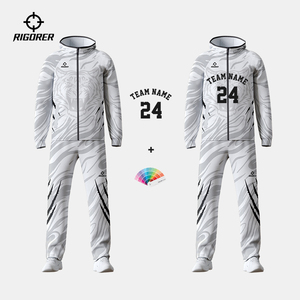 Tute da <span class=keywords><strong>Uomo</strong></span> Rigorer Bianche, Completi Sportivi Personalizzati, <span class=keywords><strong>Tuta</strong></span> da Jogging per Uso Quotidiano Casual - Product Image 1
