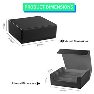 Boîte de rangement pour cartes FX 3 rangées compatible avec Magic the Gathering, Commander et Yugioh, boîte de rangement pour plus de 1800 cartes - Product Image 2