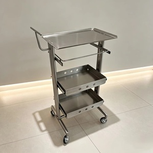 <span class=keywords><strong>Chariot</strong></span> de Salon Noir Mat à 4 Niveaux avec Panier en Fil Métallique, Bacs Perforés et Tiroirs Solides – <span class=keywords><strong>Chariot</strong></span> Utilitaire de Coiffure – Ventes Flash - Product Image 5