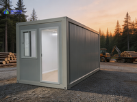 Maison conteneur de luxe pliable de 20 pieds, ignifuge et isolée thermiquement, pour camp minier isolé et dortoir exécutif