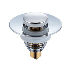 Tappo di <span class=keywords><strong>Scarico</strong></span> Universale per Lavabo da Bagno con Filtro Raccogli Capelli, Piletta di <span class=keywords><strong>Scarico</strong></span> Anti-Intasamento per <span class=keywords><strong>Lavandino</strong></span> con Nucleo a Scomparsa in Ottone - Product Image 1