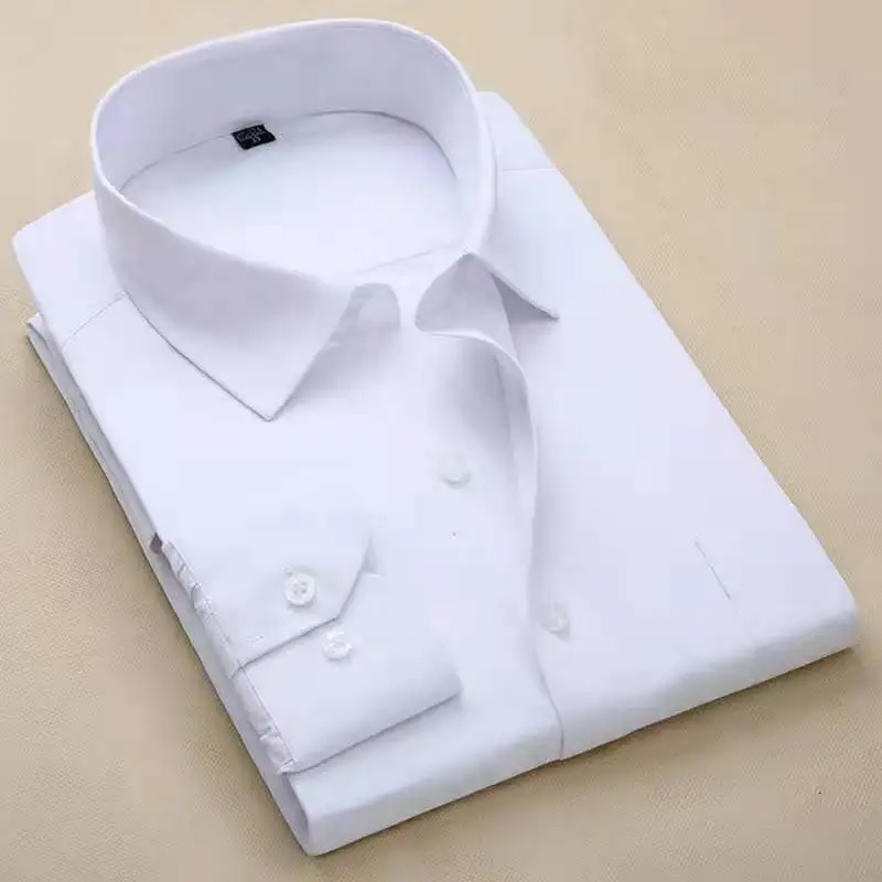 Đề Nghị 8xl Twill/Rắn Đồng Bằng Dài Tay Áo Kinh Doanh Người Đàn Ông Ăn Mặc Áo Sơ Mi Với Pocket Làm Việc Cộng Với Kích Thước Chất Lượng Cũng Phù Hợp Với Nam Giới Áo Cánh