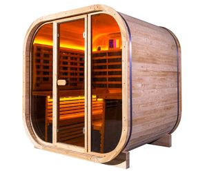 Sauna HELIUS 2-4 personnes, meilleur sauna sec en cèdre à infrarouge lointain, pas cher, livraison directe d'usine - Product Image 3