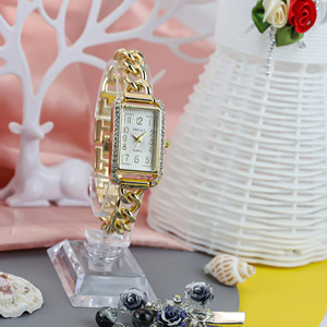 Fashionable Light Luxury Bracelet <b>Digital</b> Diamond Set Steel Strap <b>Ladies</b> Quartz <b>Watch</b> - Product Image 2