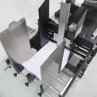 Machine d'étiquetage de sacs, applicateur de pochettes à surface plane avec machine de pagination