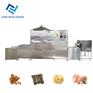 Túnel microondas vácuo secador frutas e vegetais desidratação forno máquina airflow fritadeira forno secagem