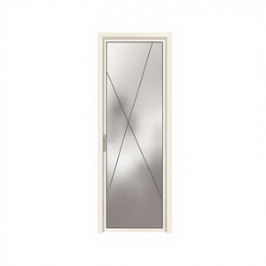 Portes intérieures battantes modernes en alliage d'aluminium imperméables à <span class=keywords><strong>double</strong></span> panneau, <span class=keywords><strong>porte</strong></span> en verre à battants français finie pour hôtel, salle de bain - Product Image 6