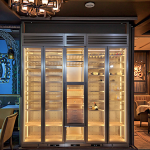 Frigorifero per Vini Elettrico Personalizzato in Acciaio Inox con Controllo della Temperatura a 5 Gradi, Vetrina Espositiva per Vini da Esterno - Product Image 2