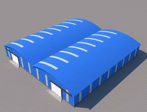 Edifici Prefabbricati Modulari Leggeri in Acciaio, Struttura Metallica per Magazzini, Officine e Fabbriche, Costruzione di Capannoni in Acciaio - Product Image 3