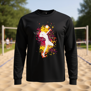 T-shirt à manches longues pour attaquant de volley-ball, design sportif, taille adulte unisexe - Product Image 3