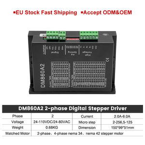 ชุดขับมอเตอร์ DM860 Nema34 แรงบิดสูง มอเตอร์สเต็ปปิ้งไฮบริด 2 เฟส ประเภทสินค้า มอเตอร์และไดรเวอร์ 34 รุ่น DM860 - Product Image 3
