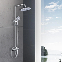 Robinet de Douche Chauffe-Eau Instantané en Laiton, Style Nordique, Design Moderne, Finition Chromée, Jet Doux, Vente en Gros Fabricant