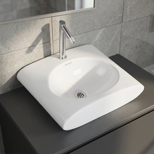 Lavabo de Cerámica de Calidad de Exportación Marca Vistaar, Ecológico, Resistente al Agua, Diseño Moderno para Uso en Hospitales y Villas - Product Image 1