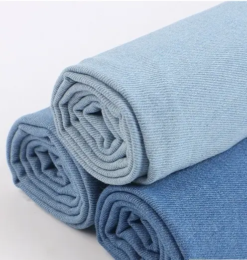 Stretch 11oz cotton washed Twill Denim fabric for Jeans Jacket garments and Shoes Bags