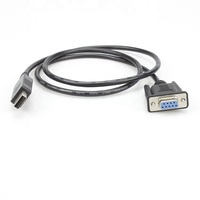 OEM personalizado 1,2 m CH340 FTDI RS232 DB9 hembra a USB 2,0 macho UART TTL Cable serie para comunicación de datos industriales