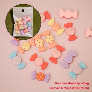 Paso Sico Super brillante brillo lindo caramelo resina púrpura DIY 3D Nail Art Charms moda manicura accesorios Decoración - Product Image 5