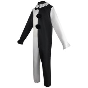 TV & Movie Ghost Clown Cosplay Jumpsuit Costume Adulte Halloween Horreur Roleplay Stage Show Costume pour Hommes et Femmes - Product Image 3