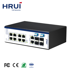 Thâm Quyến Bán Hot Kim Loại Shell 8 Cổng Gigabit Quang <span class=keywords><strong>Bypass</strong></span> L2 Quản Lý PoE Ethernet <span class=keywords><strong>Switch</strong></span> Với 2 Gigabit BT90W Cổng - Product Image 3