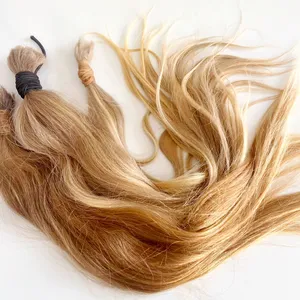 Rambut jumlah besar Remy Virgin pirang alami kualitas tinggi kepangan rambut manusia rambut jumlah besar mentah