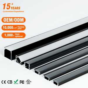 Entrepôt de l'UE de haute qualité Angle alliage Alu Extrusion boîtier canal couverture diffuse bande lumineuse barre encastrée <span class=keywords><strong>Led</strong></span> profil aluminium - Product Image 1