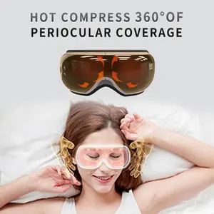 Anlan-appareil de massage électrique intelligent pour les yeux, avec Compression thermique, pression à Air, musique sans fil, améliore le sommeil, soulagement de la fatigue des yeux, sec