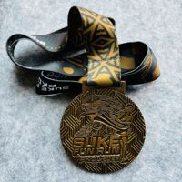Médailles personnalisées de haute qualité en 3D moulé sous pression, or, argent et cuivre, badminton sport par sublimation, divers trophées universels