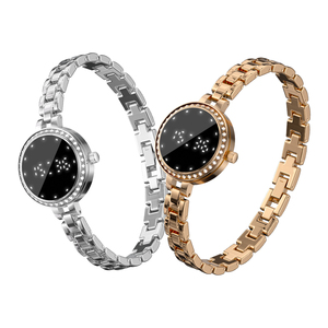 Pulsera Inteligente de Lujo para Mujer L6 con Bisel Tipo Diamante y Correa de Metal, Monitor de Actividad Física, Frecuencia Cardíaca y Oxígeno en Sangre - Product Image 1