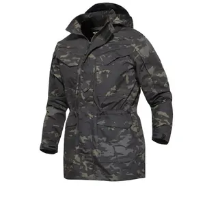 Outdoor Uniform Blue Multi cam Tactical Clothing Factory Supply Tarnung für taktische M65 Dust Coat Multi color für Männer