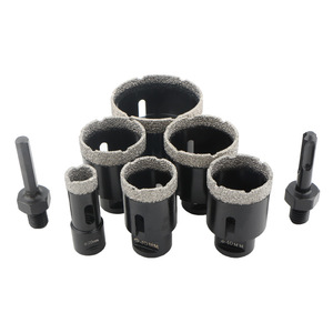 Jeu de forets <span class=keywords><strong>diamant</strong></span>és FEIDA M14, tige de 5 mm, longueur totale de 10 mm, acier brasé sous vide, diamètre de 8 mm, finition oxyde noir, maçonnerie - Product Image 6