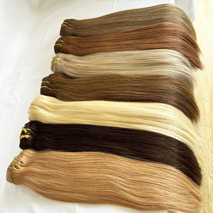 Clip Ins Invisible Bandeau Fil Humain Remy Extensions de <span class=keywords><strong>Cheveux</strong></span> Silky Straight Clip In Hair - Product Image 6