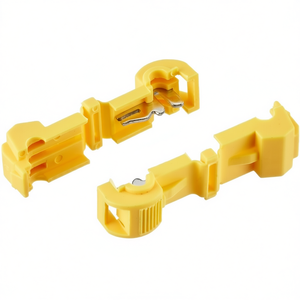 Yellow T-Wire Connection <b>Clamp</b> 100Pcs Electrical Wire Connector For <b>Quick</b> Splice Joining - Product Image 3