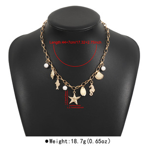 2025 nuevo collar llamativo de punta de flecha bañada en oro del Festival gitano con cadena de eslabones de aleación de Zinc de piedras preciosas grandes para aniversarios - Product Image 2