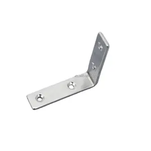 Heavy Duty Metal 316 Stainless Steel Right Angle Corner Hardware Bracket 90 Degree Wall Mount L Shaped Angle Shelf Bracket 4Hole