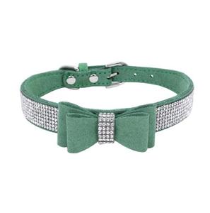 Accesorios para mascotas, <span class=keywords><strong>collar</strong></span> de cuero con nudos de lazo ostentosos para perros, productos para mascotas, pajarita - Product Image 4