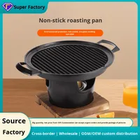Mini barbecue au charbon de bois de style japonais pour une personne, en acier inoxydable, avec contrôle tactile de sécurité en cas de pénurie d'oxygène, pour une utilisation à domicile sur table