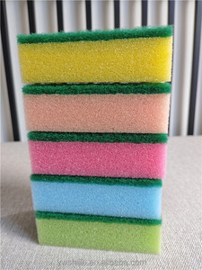 Paquete de 10 Esponjas de Fregado Coloridas de Alta Densidad para Lavar Platos y Limpiar el Hogar, 9*6*3 cm - Product Image 5